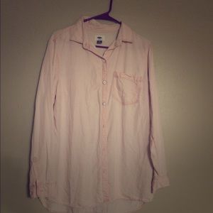 Old Navy Pink Button Up Women’s Large